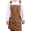 Woodworking Work Apron for Men & Women, Heavy Duty Waxed