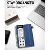 WEMATE Spiral Address Book with Alphabetical Tabs, Leather Password Book,