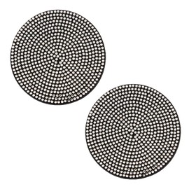 2 Pack Bling Car Cup Holder Coaster Car Water Coasters Bling Auto Cup Coaster Anti Slip Bling Crystal Rhinestone Auto Car Accessories for Women and Men