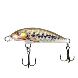EVERBAY DORADO Wobbler Fishing Lure - Artificial Hard Crankbait - Fishing Tackle, Topwater Life-Like Swimbait for Perch Trout Chub Trolling and Long Cast in Freshwater, Sinking - CLASSIC 4cm NB