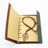 EvZ Vintage Dark Green PU Leather Cover Loose Leaf Blank