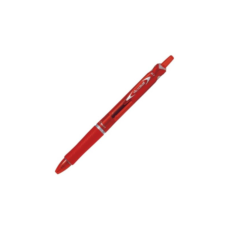 Pilot BAB150F10RR Oil Based Ballpoint Pens, Acroball 150, 0.7, Red,
