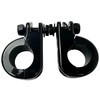 Universal Gloss Black Foot Peg P-Clamp mounting kits Compatible with