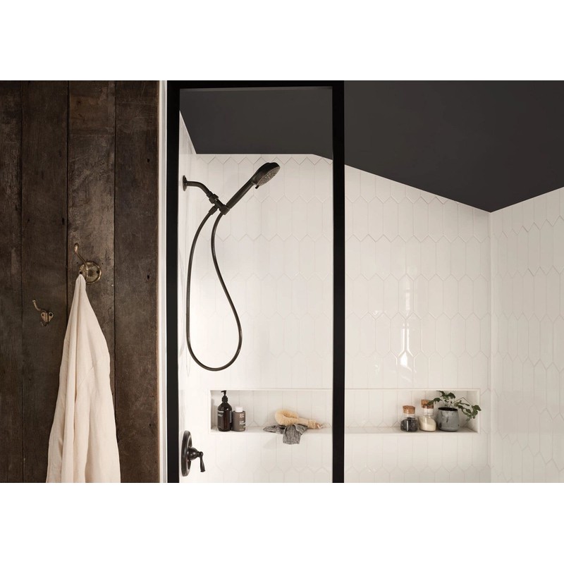 Moen Hydro Energetix Mediterranean Bronze Single Function Handheld Shower Head,