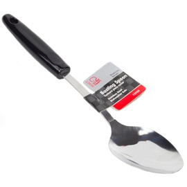 Chef Craft Select Basting Spoon, 12 inch, Stainless Steel/Black