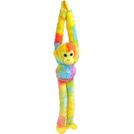 Wild Republic Vibe Brights Hanging Rainbow, Light and Sound, 20 inches, Gift for Kids, Plush Toy, Fill is Spun Recycled Water Bottles