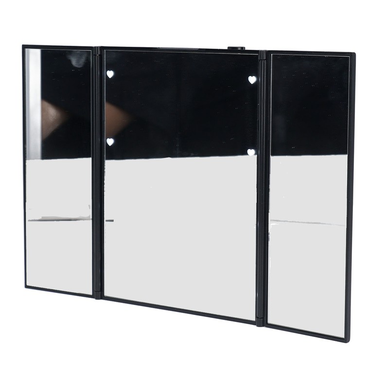 3 Folds Lighted Vanity Makeup Mirror LED Light Table Mirror