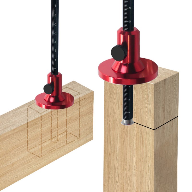 European Style Wheel Marking Gauge Aluminum Alloy Scriber Woodworking Mortise