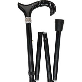 Royal RC Canes Stylish Walking Sticks – Designer Folding Adjustable Rhinestone Canes – Best Gift for Men and Women Lightweight Aluminum Shaft & Safe to Walk