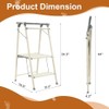 Elevon Step Stool, Metal Two Step Ladder Step Stool with
