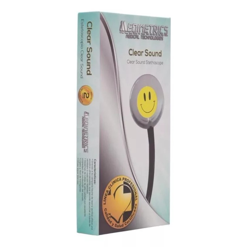 MEDIMETRITCS Estetoscopio Clear Sound - Medimetrics Color Negro