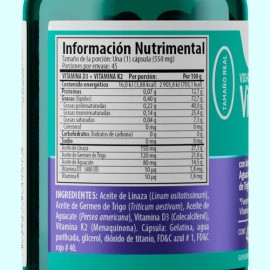 Vitamina D3  Vitamina K2 Aceite De Linaza Solanum 45 Caps                                                                                             