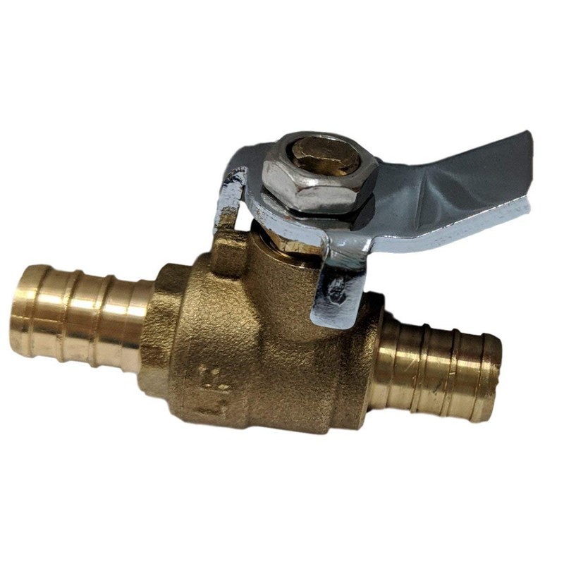 3/4" Pex Brass Ball Valve for Hot & Cold Water
