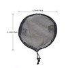 YTBYT 3 Pcs Black Round Ponytail Net Elastic Drawstring Hair