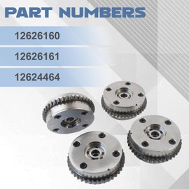 cycwer Intake and Exhaust Camshaft Timing Cam Gear Sprocket 12626160 12626161 12624464 4 Variable Cam Phaser Actuator Canyon Acadia Equinox LaCrosse Terrain G6 V6 3.0L 3.6L