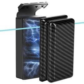 hygger Magnetic Fish Tank Cleaner, Aquarium Glass Cleaner with 2 Detachable Algae Scraper Blade, Floating Scrubber Brush for 1/5"-1/2" Glass/Acrylic Thick Tank, Strong Magnet Algae Remove Tool, M