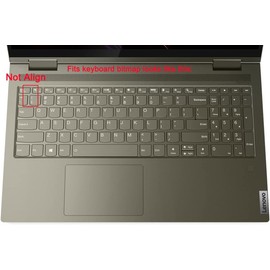 Silicone Keyboard Cover Compatible for Lenovo ideaPad Flex 5 5i 16", Lenovo Yoga 7 7i 16", Yoga 7i 15.6", ideaPad 3 3i 5 5i 15.6", ideaPad Slim 5 5i 16", Lenovo V15 G5 G4 G3 G2 15.6" (Ombre Blue)