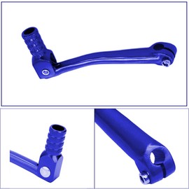 RISACCA Motorcycle Shift Lever [Blue] Aluminum Alloy Motorcycle Universal Folding Shift Pedal