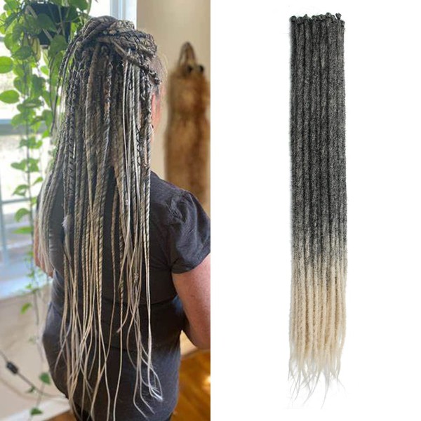 20 Inch 20 Strands/Pack Synthetic Dreadlocks Extensions Thin 0.6cm Crochet