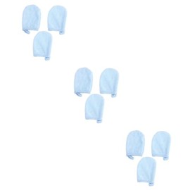 Baluue 9 Piezas guantes desmaquillantes pads desmaquillantes almohadillas desmaquillantes exfoliante lavado cuerpo exfoliación corporal esponjas...   
