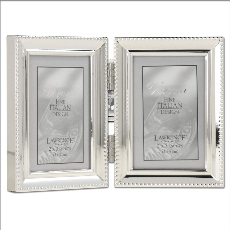 Lawrence Frames Lawrence Metals Frame, 2.5x3.5 Double, Silver