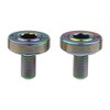 Wanyifa Titanium M8x15mm Bicycle Crank Arm Fixing Bolt with Cap