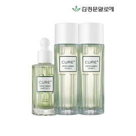 Half Club / Kim Jung Moon Aloe Cure Phyto Green Toner (2 bottles) + Phyto Ampoule / 김정문알로에 큐어 피토그린 토너2개+피토 앰플