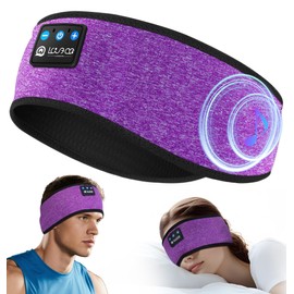 LOVE EYE Sleep Headphones Bluetooth 5.4 Headband, Wireless Sports Earphones with HD Stereo Speakers Breathable Sports Headphones for Running, Yoga, Travel, Sleeping, Ideal for Men Women (Purple)