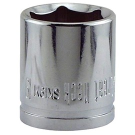 GreatNeck 3/8 Drive 6 Point Socket- 19 mm