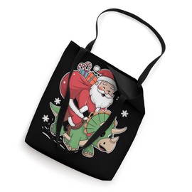 Dinosaur Lover Merry Xmas Christmas Day T-rex Santa Claus Tote Bag