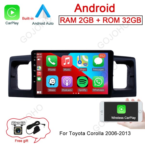 Does not apply Car Stereo Radio For Toyota Corolla 2006-2013