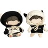 Sewing Clothes-Plush-Clothes-10-15cm Hoodie Doll (Black Hat + White Hat, For