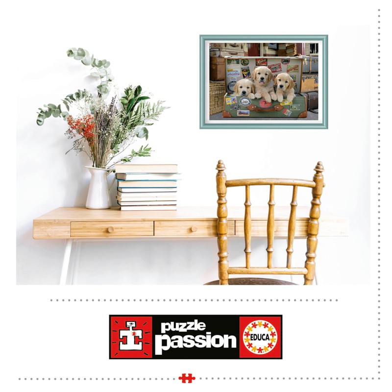 Educa Cachorros en el Equipaje Rompecabezas 500 Piezas