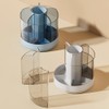 Lyaciomn Rotating Pencil Organizer 6 Compartments 360° Turntable Detachable Cosmetics