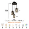 foucasal Pendant Lights Kitchen Island Black Pendant Light Fixtures 3-Light