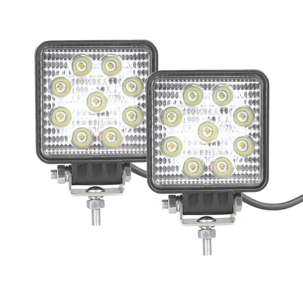 Raycharm Super Bright Offroad 3.5" Square LED Work Light, 6000K