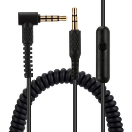Replacement Audio Cable for Marshall headphones, Compatible with Monitor Monitor II Major 2 II Major 3 III Major 4 IV Mid Headphones 3.5mm Male Stereo Jack Cord, 4 Ft , Inline Mic/Remote Control