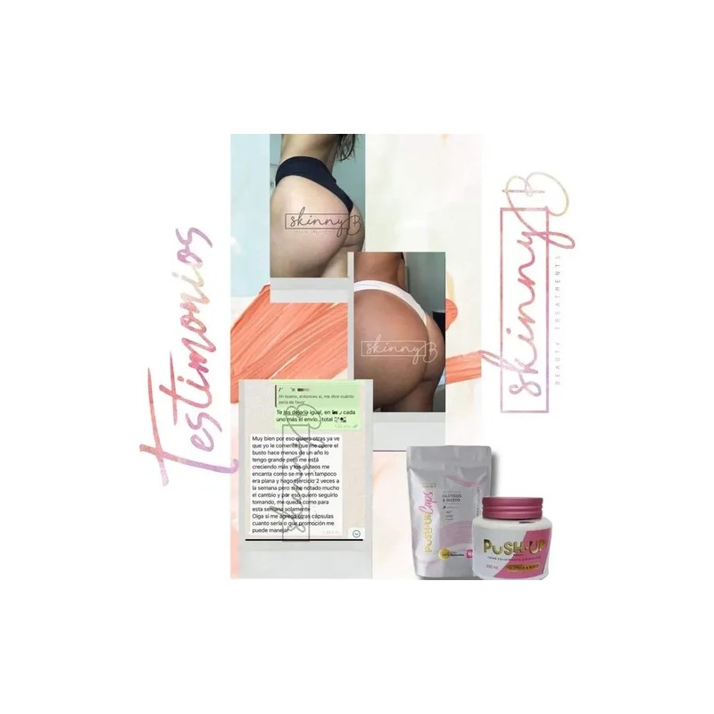 Push Up Crema Aumenta, Levanta Glúteos Y Busto (2 Meses)