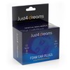 Just4Dreams Noise Cancelling Reusable Ear Plugs Foam Earplugs for Sleeping,