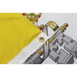 FRF FLAG Vatican Flag 4x6 Ft, Double Side Vatican City Flag, Outdoor Catholic Flag, with 2 Brass Grommets and 4 Rows of Lower Stitches…