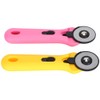 2Pcs Roller Cutter Cloth Cutter PatchWork Cutting Knife Sewing Quilting