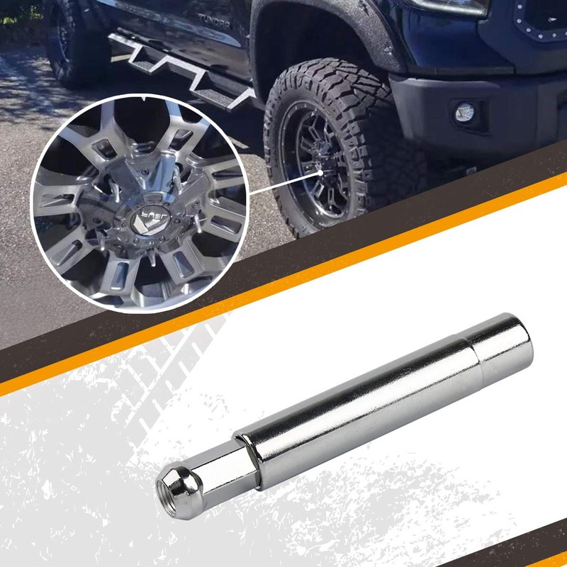 Dynofit Solid Spiked Lug Nuts Key with 19mm Hex, Universal