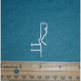 Shade Doctor of Maine 1 3/4 inch Hidden Channel Valance Clips for Horizontal Wood Mini Blinds from (6)