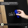 Ilyapa A-Frame Chalkboard Sidewalk Sign - Rounded Top Folding Standing