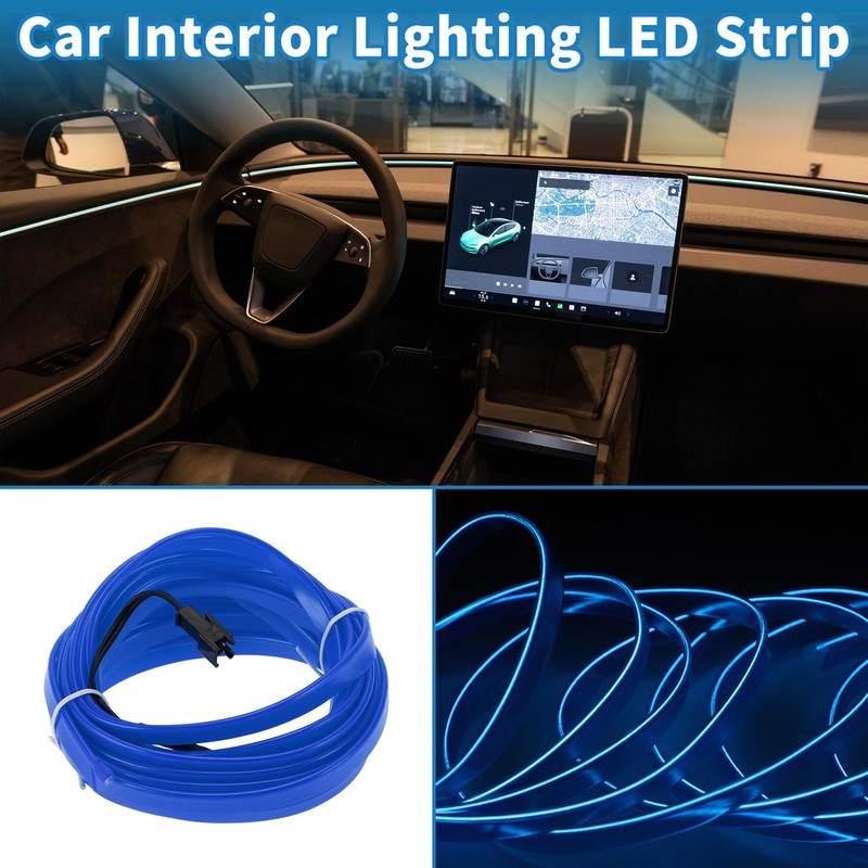 A ABSOPRO 5m EL Wire Cable LED Glow String Light