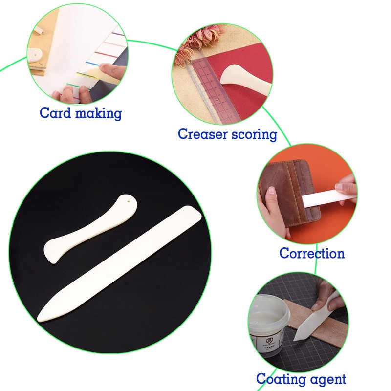 2 x Paper Bonefolder Bone Folder Paper Bone Bookbinding Folding