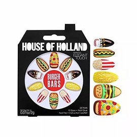 House of Holland Nailed by Elegant Touch  Burger Bars Food Fingers: 24 nails,...