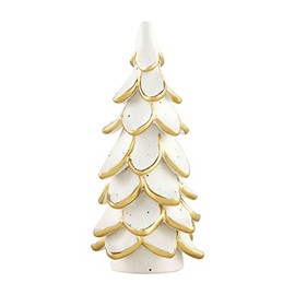 Mud Pie Gold Cermaic Tree, 6" x 3", Small