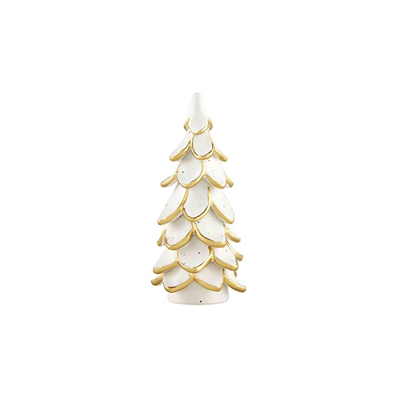 Mud Pie Gold Cermaic Tree, 6" x 3", Small
