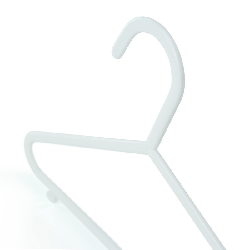 HANGERWORLD 18 Pack 11.8inch White Plastic Kids Hanger - Sized